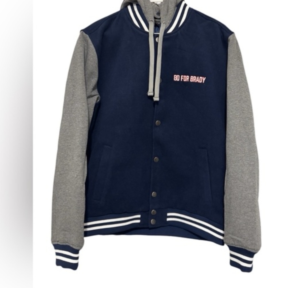 80 For Brady Men's Letterman Jacket Tom Brady Patriots.
